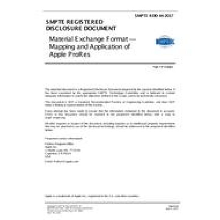 SMPTE RDD 40 PDF