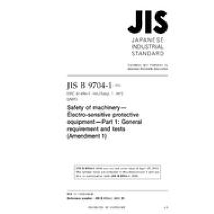 JIS B 9704-1 AMENDMENT 1 PDF