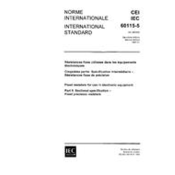 IEC 60115-5 Ed. 2.0 b PDF