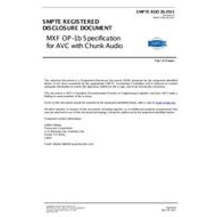 SMPTE RDD 26 PDF