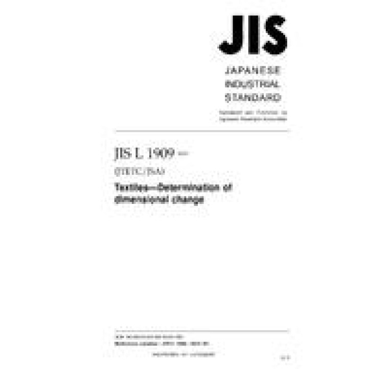 JIS L 1909 PDF