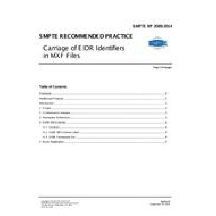 SMPTE RP 2089 PDF