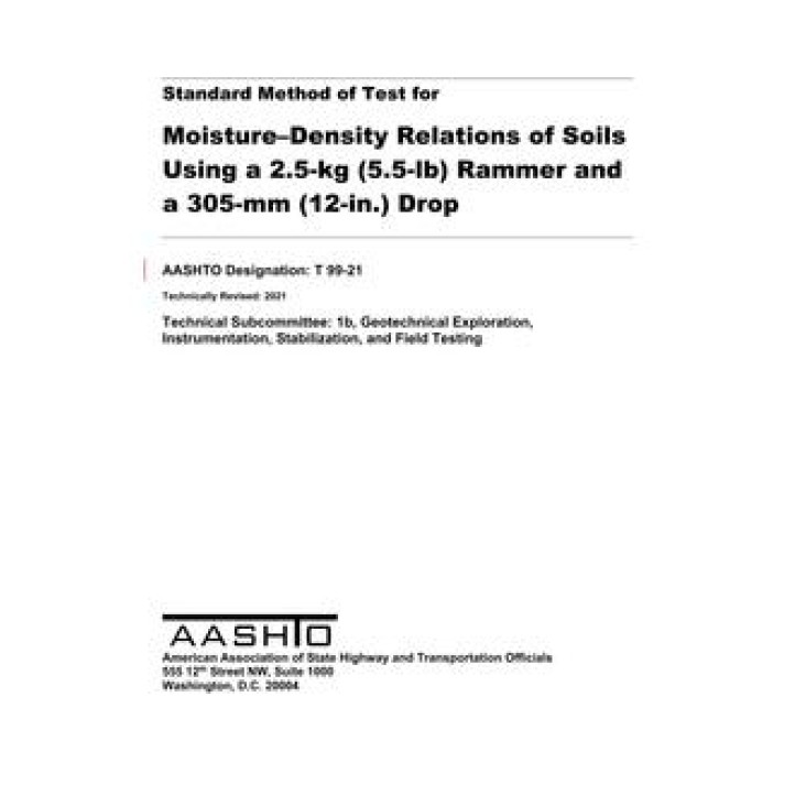 AASHTO T 99 PDF