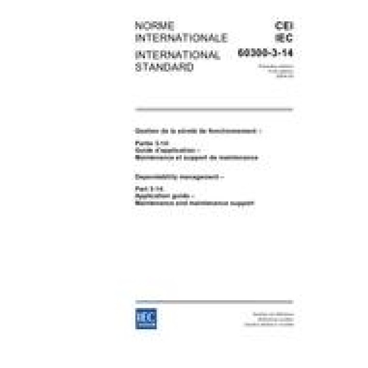 IEC 60300-3-14 Ed. 1.0 b PDF