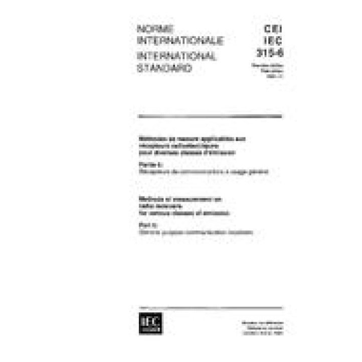 IEC 60315-6 Ed. 1.0 b PDF