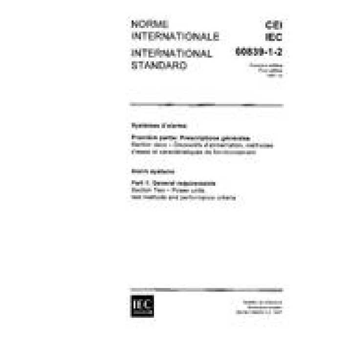 IEC 60839-1-2 Ed. 1.0 b PDF