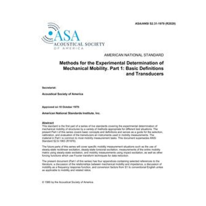 ASA S2.31 PDF download