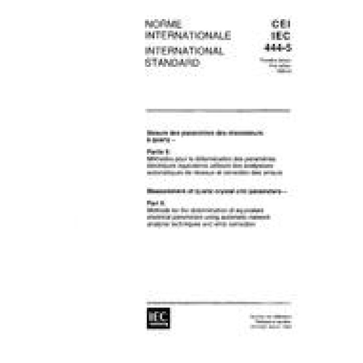 IEC 60444-5 Ed. 1.0 b PDF