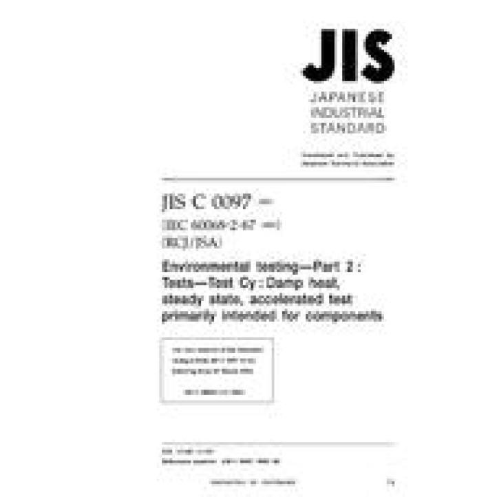 JIS C 60068-2-67 PDF