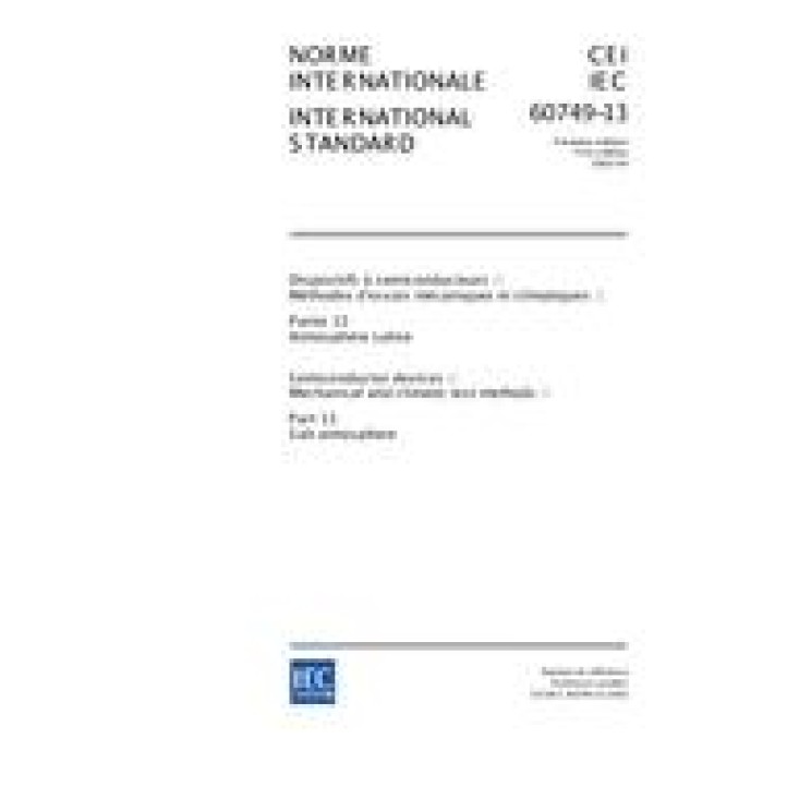 IEC 60749-13 Ed. 1.0 b PDF