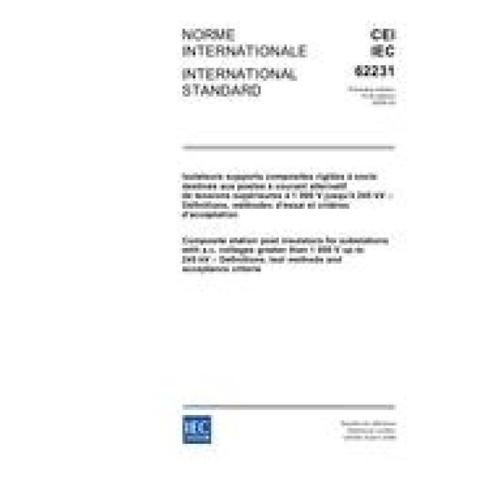 IEC 62231 Ed. 1.0 b PDF