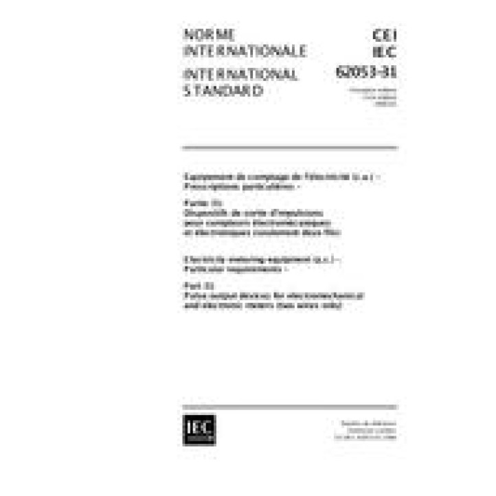 IEC 62053-31 Ed. 1.0 b PDF