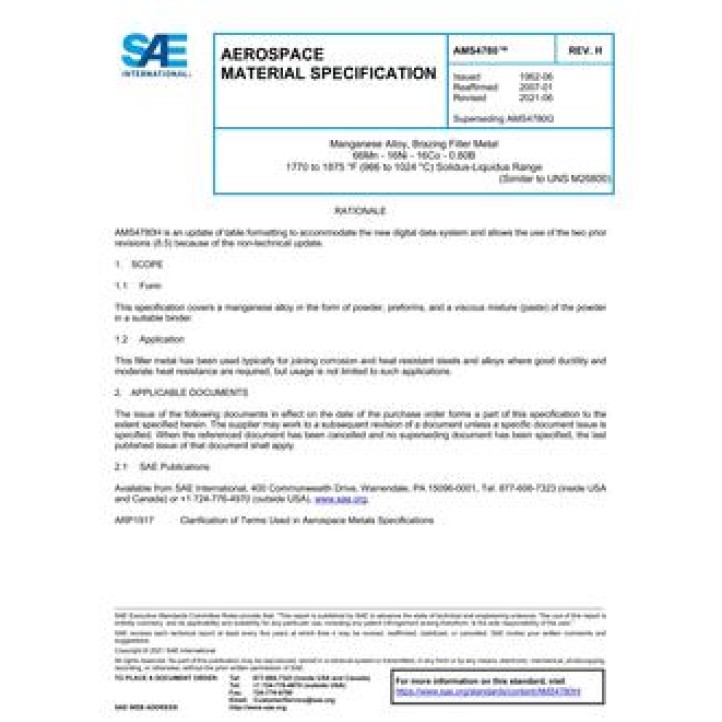 SAE AMS4780H PDF