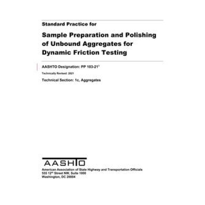 AASHTO PP 103 PDF download