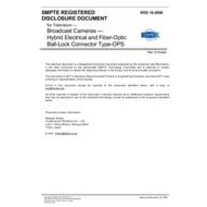 SMPTE RDD 16 PDF