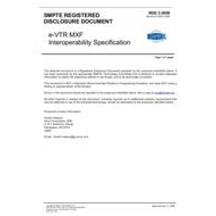 SMPTE RDD 3 PDF