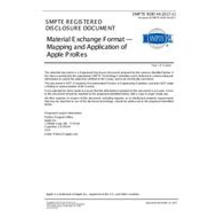 SMPTE RDD 44 PDF