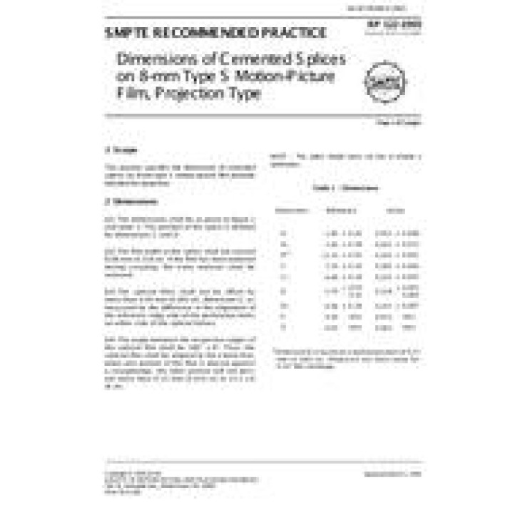 SMPTE RP 122 PDF