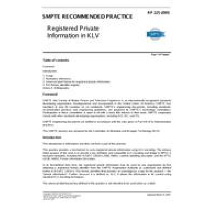 SMPTE RP 225 PDF