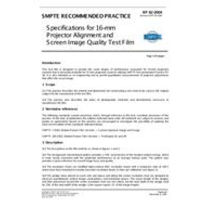 SMPTE RP 82 PDF