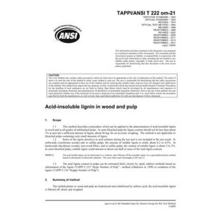 TAPPI T 222 PDF