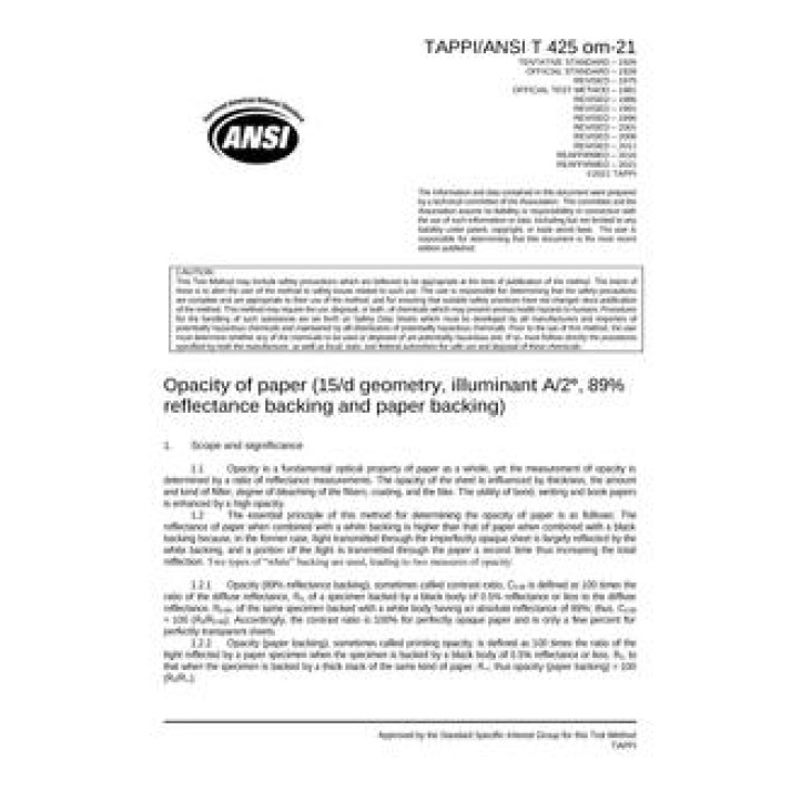 TAPPI T 425 PDF