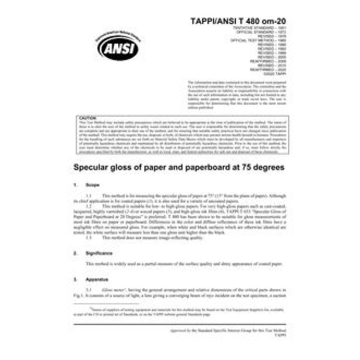 TAPPI T 480 PDF