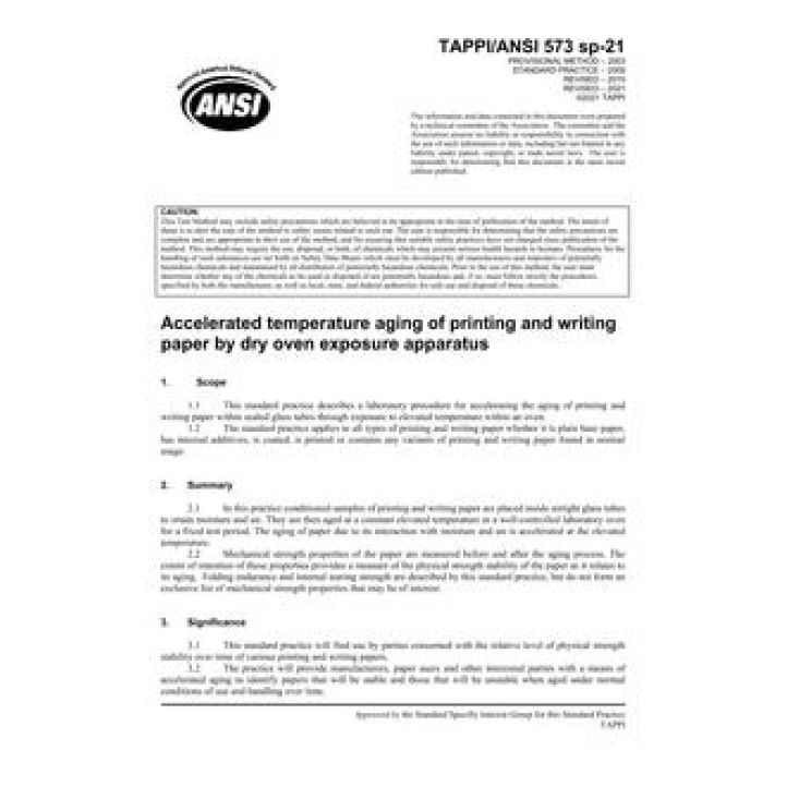 TAPPI T 573 PDF