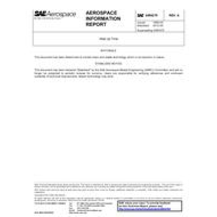 SAE AIR4279A PDF