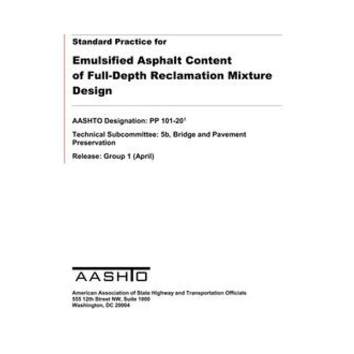 AASHTO PP 101 PDF