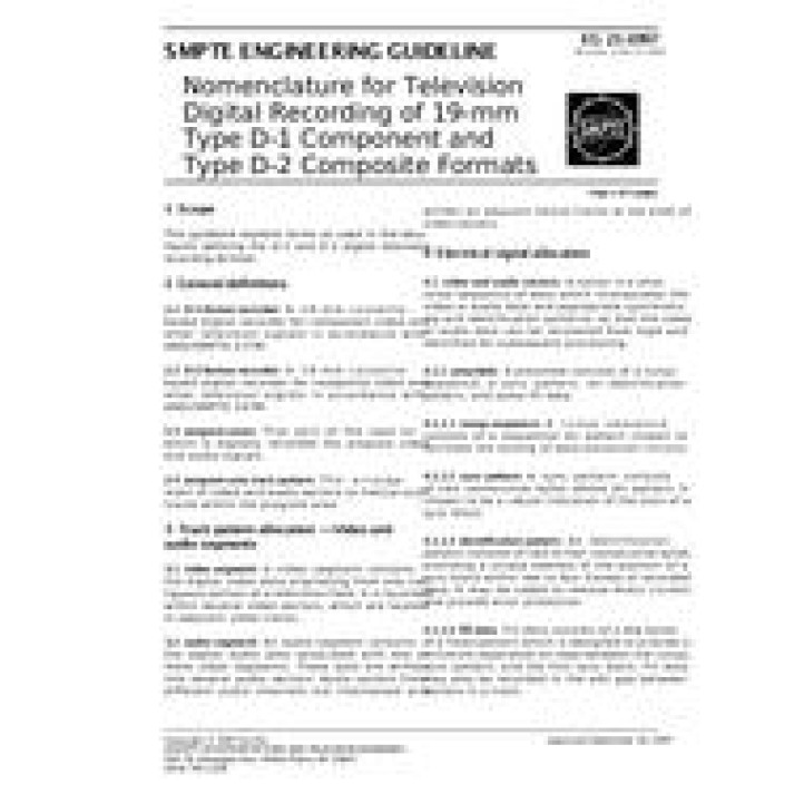 SMPTE EG 21 PDF