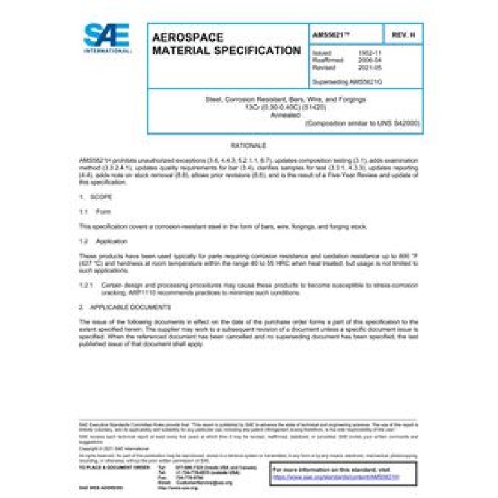 SAE AMS5621H PDF