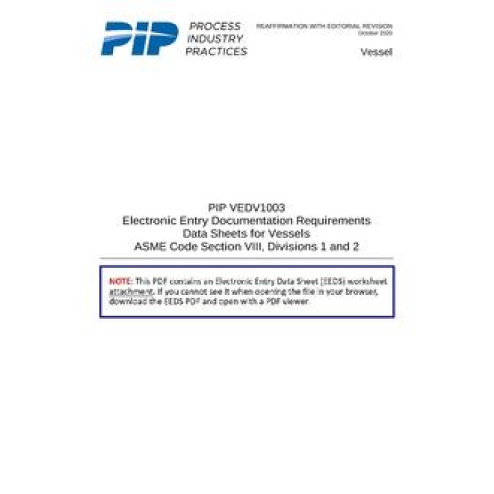 PIP VEDV1003 EEDS PDF