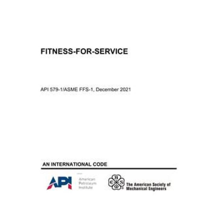 API RP 579-1 / ASME FFS-1 PDF