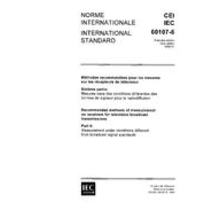 IEC 60107-6 Ed. 1.0 b PDF