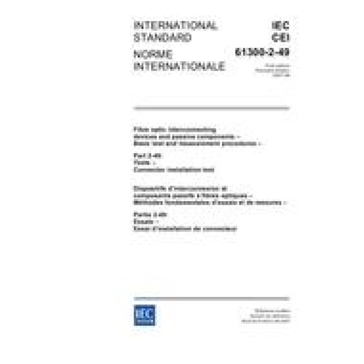 IEC 61300-2-49 Ed. 1.0 b PDF