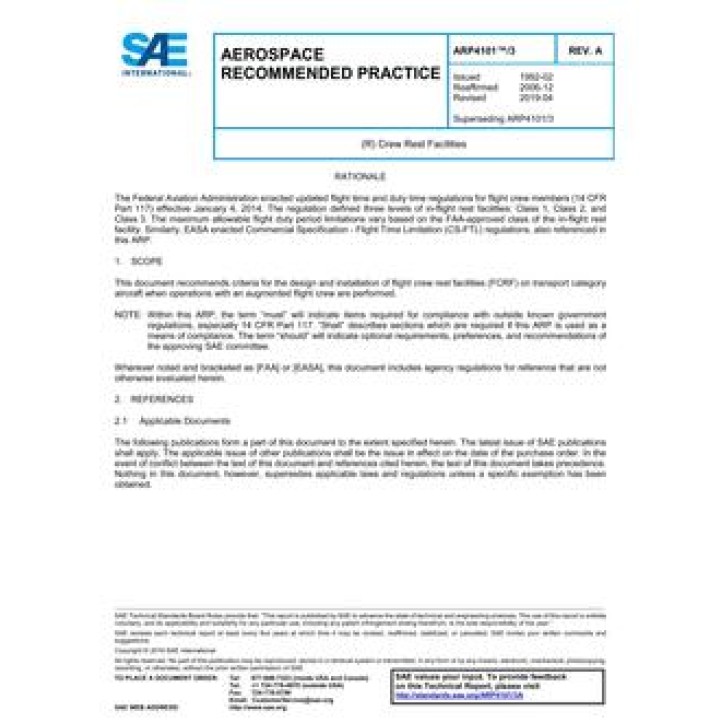 SAE ARP4101/3A PDF