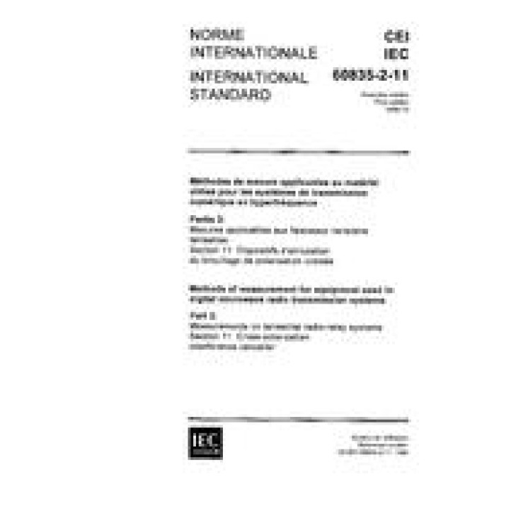 IEC 60835-2-11 Ed. 1.0 b PDF