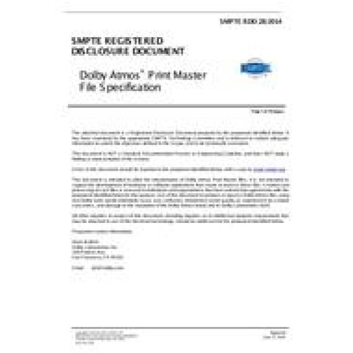 SMPTE RDD 28 PDF