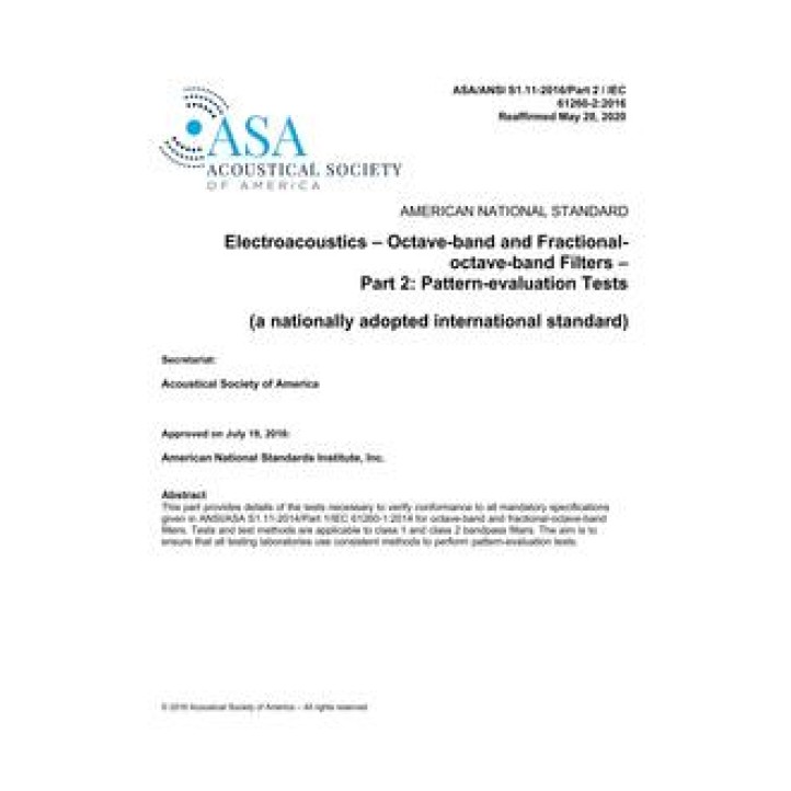 ASA S1.11 Part  2 PDF download