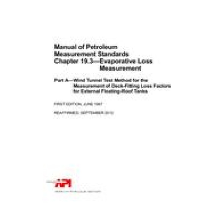 API MPMS Chapter 19.3 Part A (R2012) PDF