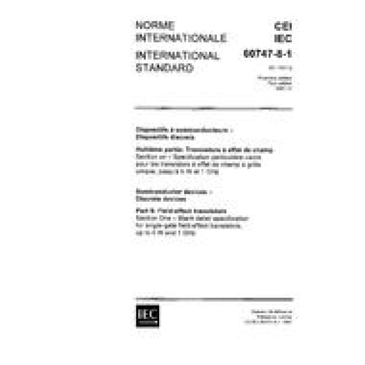 IEC 60747-8-1 Ed. 1.0 b PDF