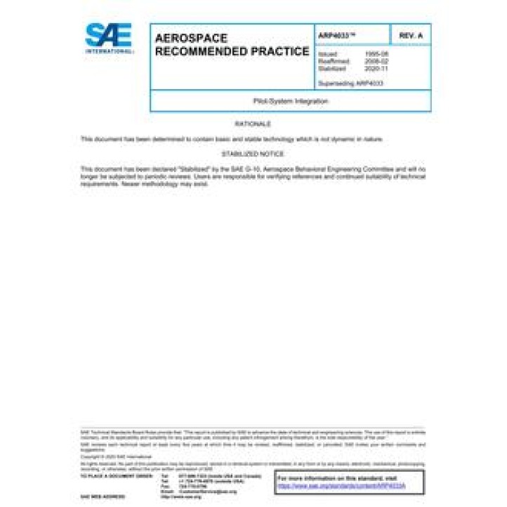 SAE ARP4033A PDF