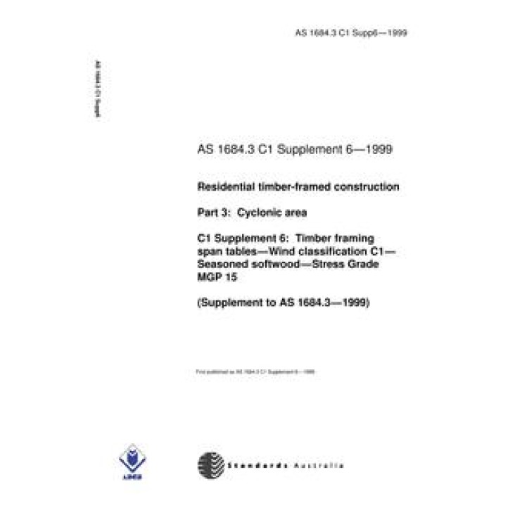 AS 1684.3 C1 SUPP 6 PDF