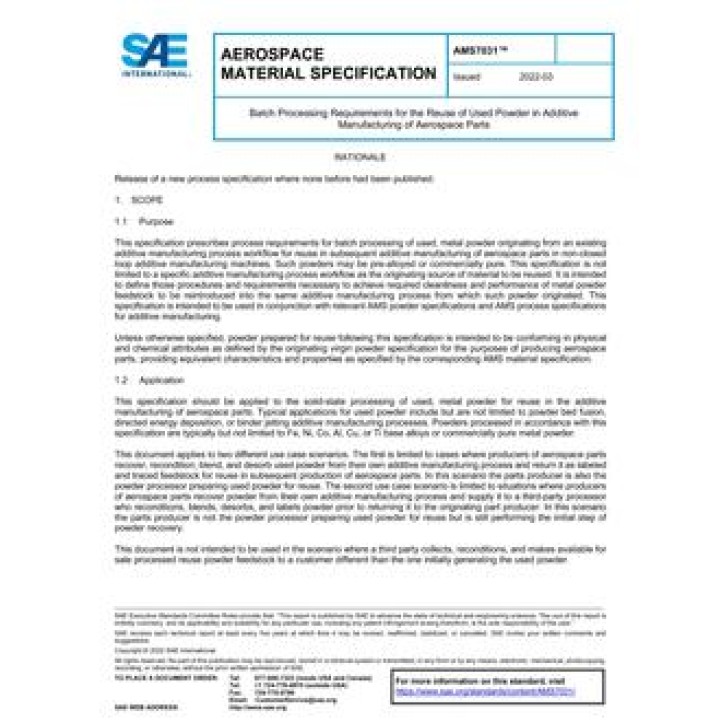 SAE AMS7031 PDF