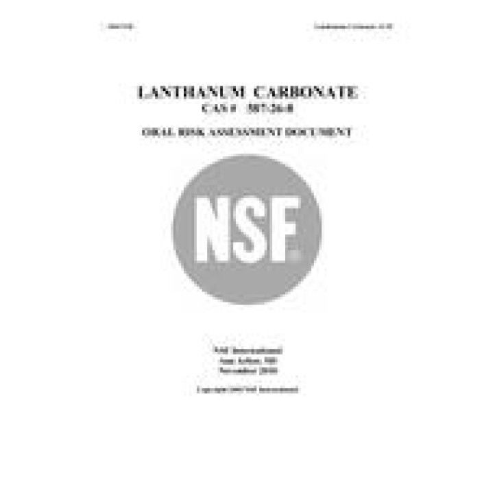 NSF LANTHANUM CARBONATE &#8211; 2010 PDF