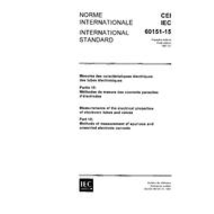 IEC 60151-15 Ed. 1.0 b PDF