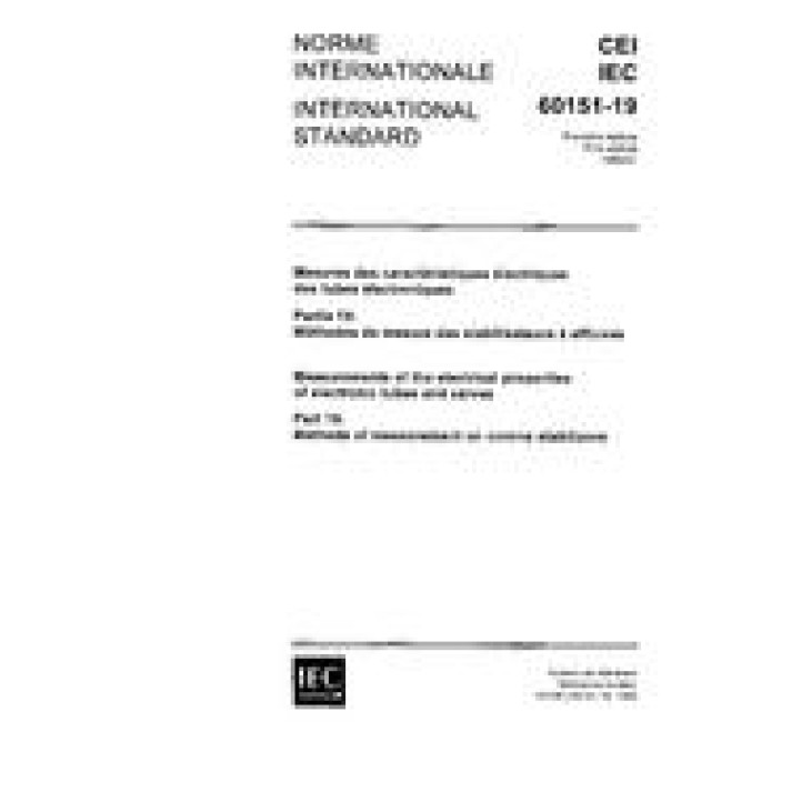 IEC 60151-19 Ed. 1.0 b PDF