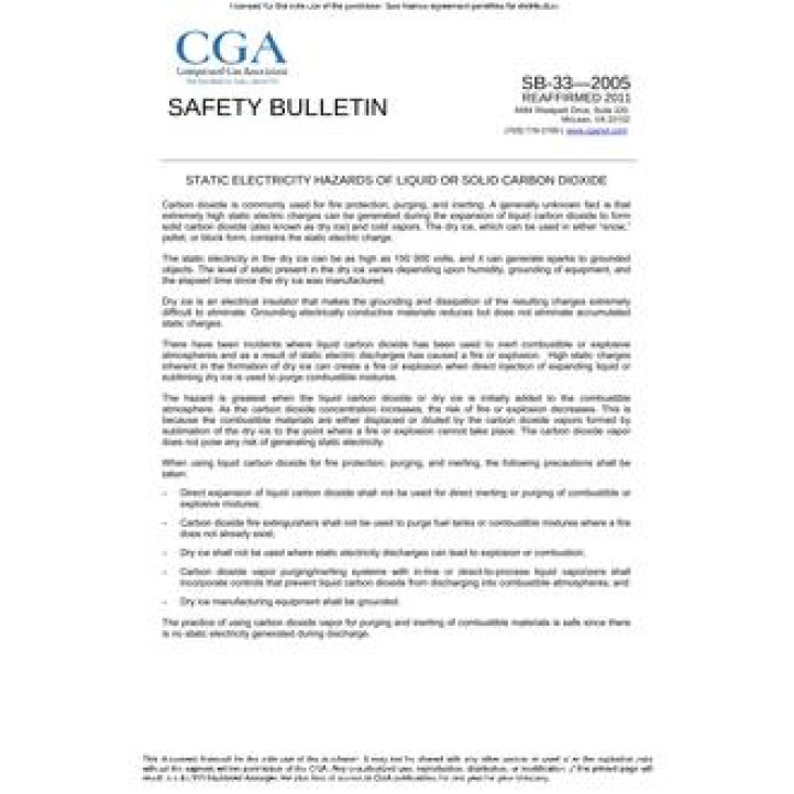 CGA SB-33 (R2011) PDF