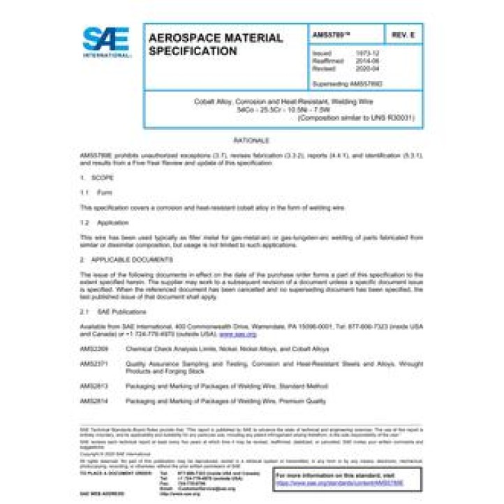 SAE AMS5789E PDF